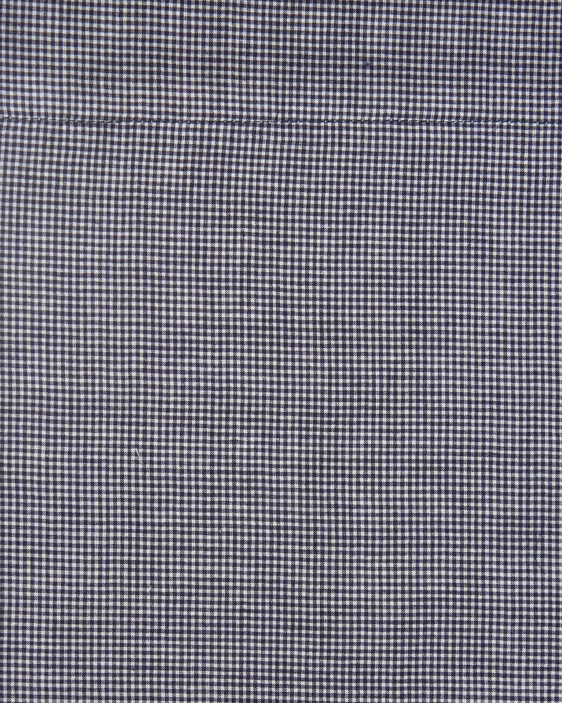 Tessuto cotone quadretti blu navy bianco gingham FrancescaBi