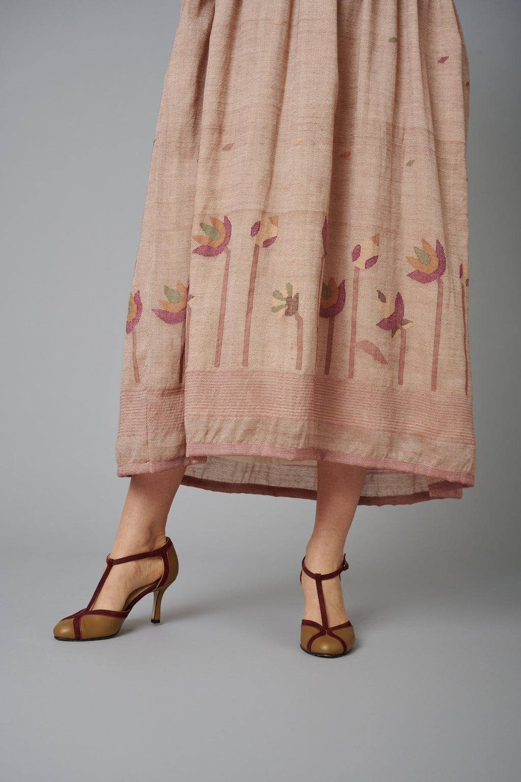 Salina Jamdani Flowers, Cotton and wool