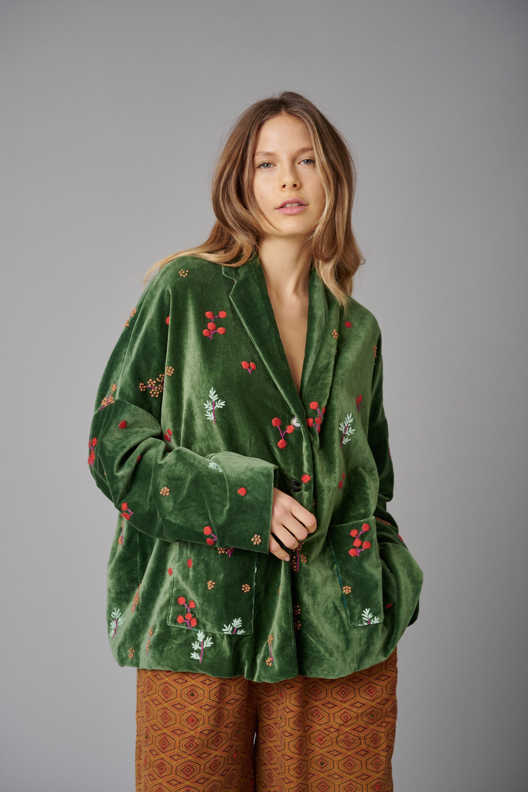 Smilla Velluto Bosco, Beige and Pink