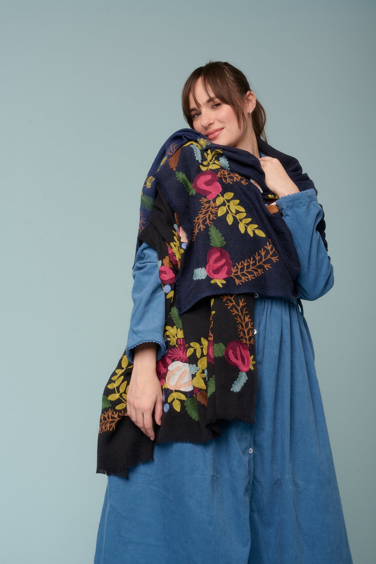 Maxi Sciarpa Fiori