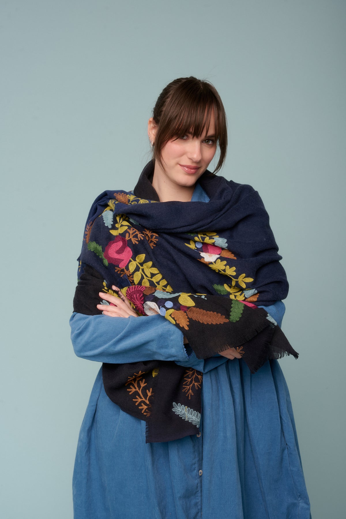 Maxi Sciarpa Fiori