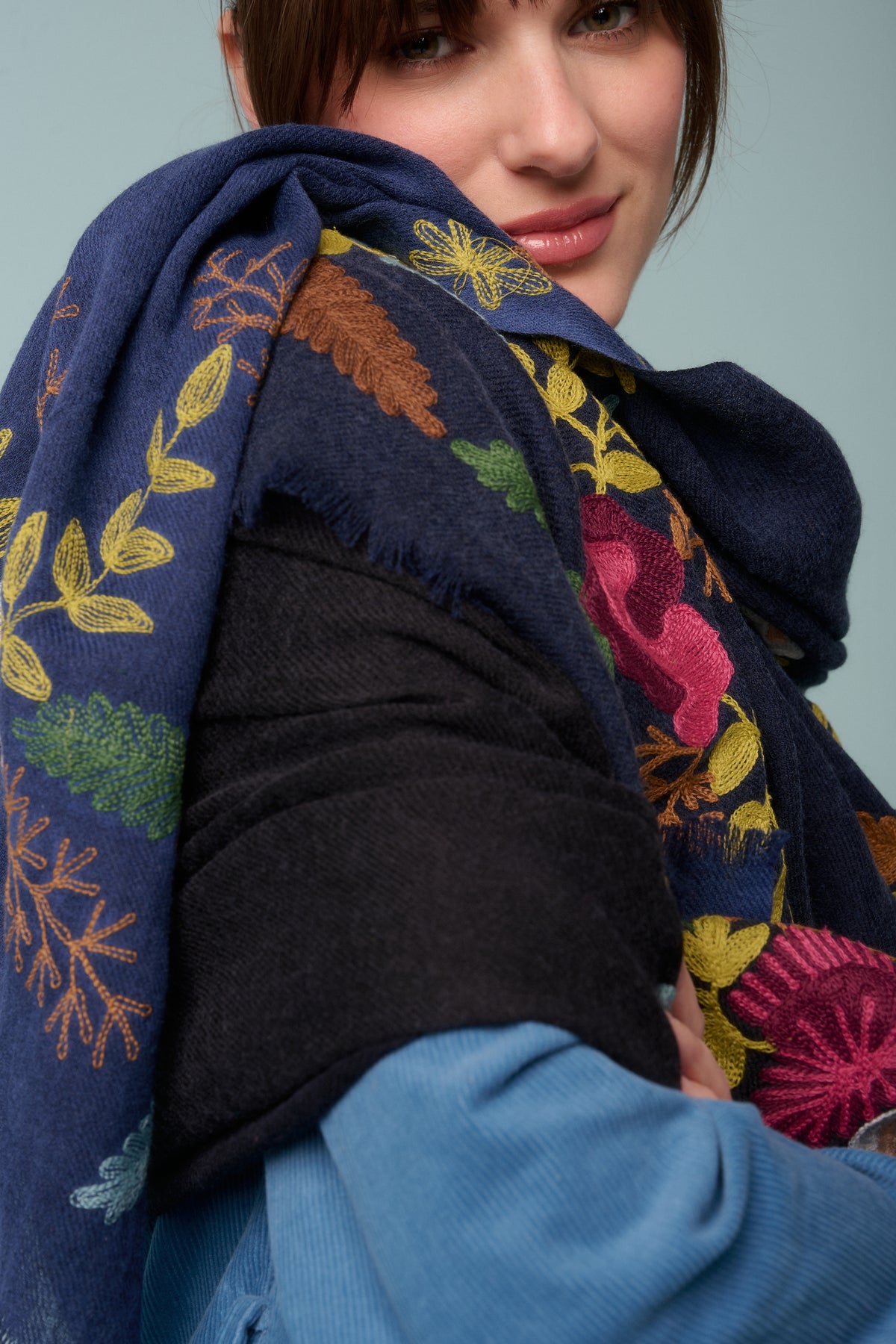 Maxi Sciarpa Fiori