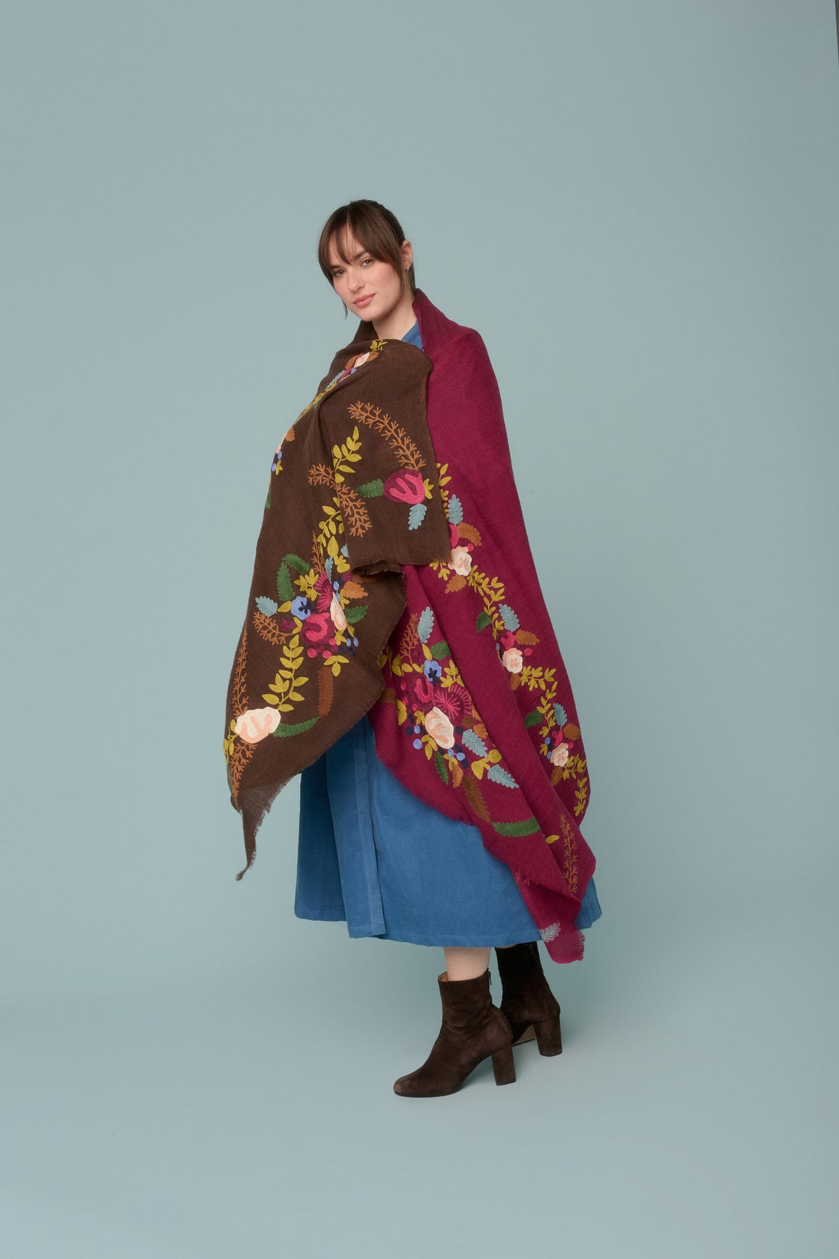 Maxi Sciarpa Fiori
