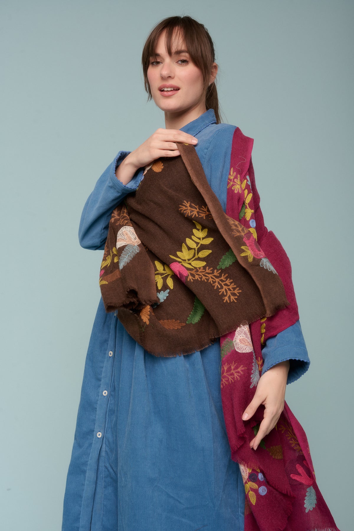 Maxi Sciarpa Fiori